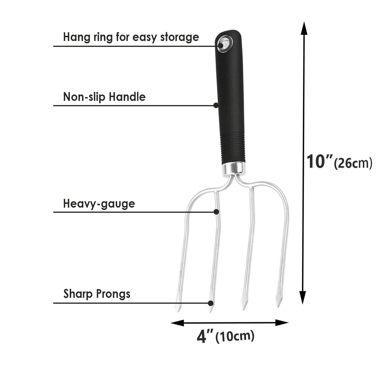 Premium Silicone Turkey Baster with Non-Slip Handle & Stainless Steel Poultry Forks Set - Includes 2 Marinade Needles for Juicy Roasts | Perfect for Thanksgiving, Christmas & Holiday Cooking | Turkey Lifters & Roast Tools for Easy Carving