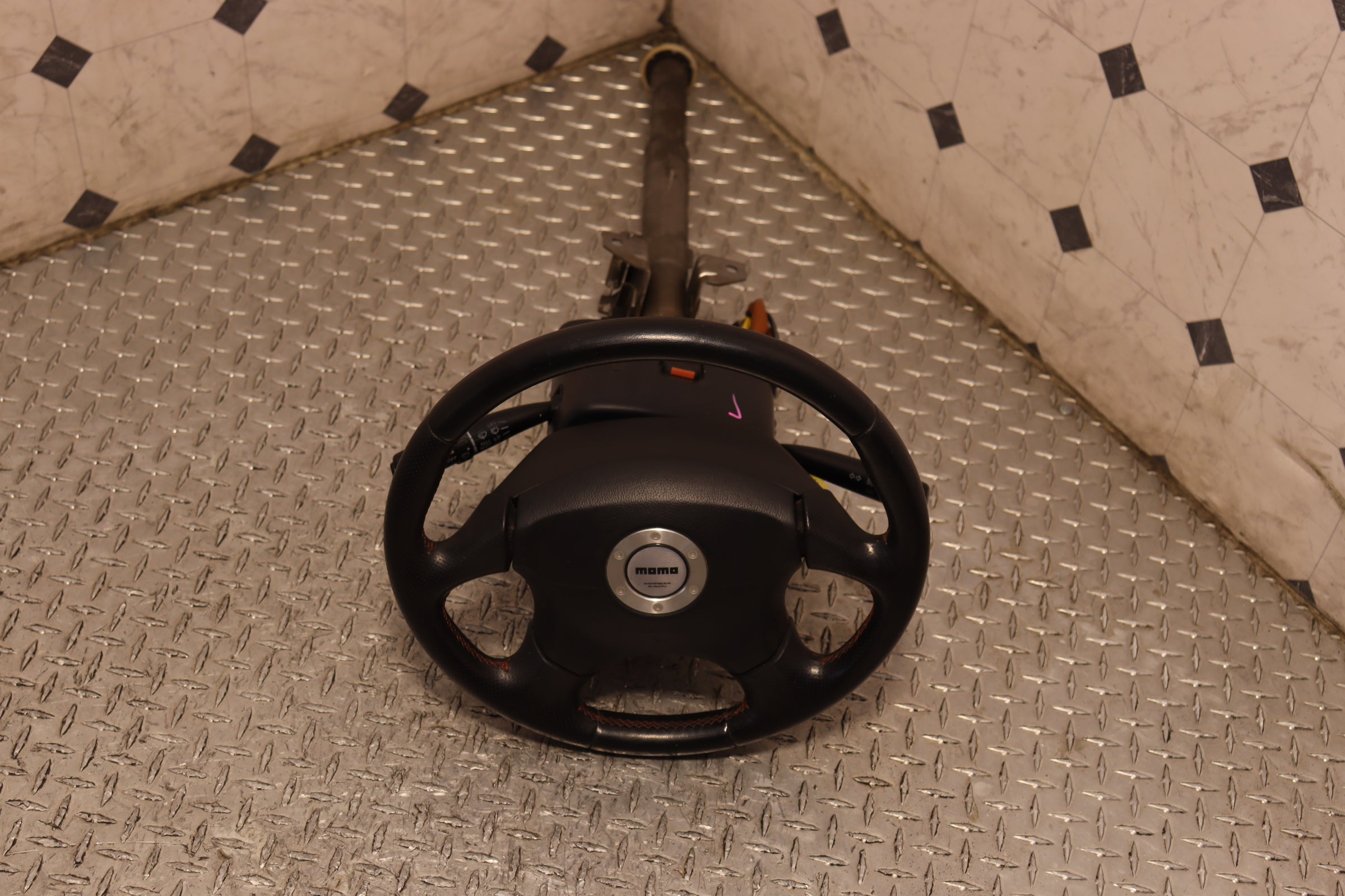 Authentic JDM Momo Steering Wheel for Subaru Impreza WRX GD - Perfect for Racing & Street Performance Upgrades