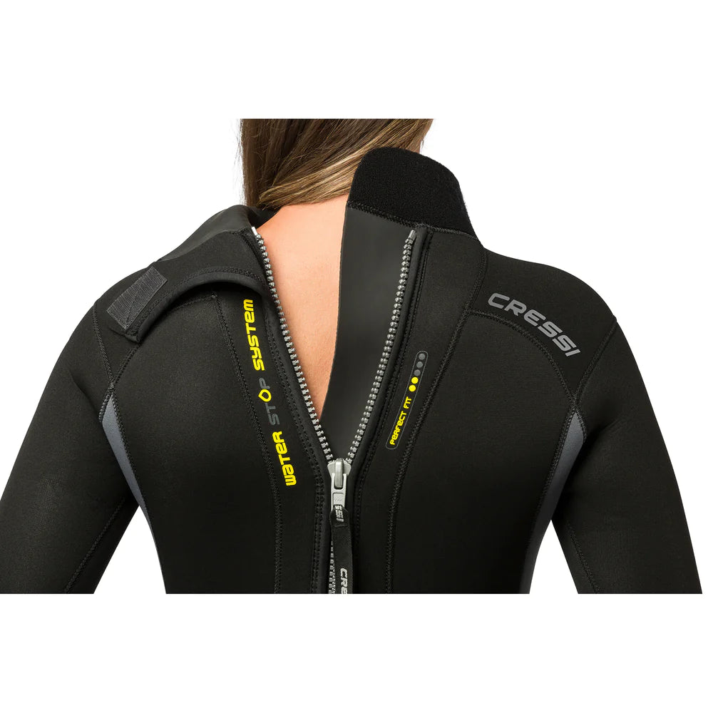 Cressi Fast 5mm Women's Wetsuit - Premium Neoprene Scuba Diving Suit for Warm Water Spearfishing & Snorkeling Adventures