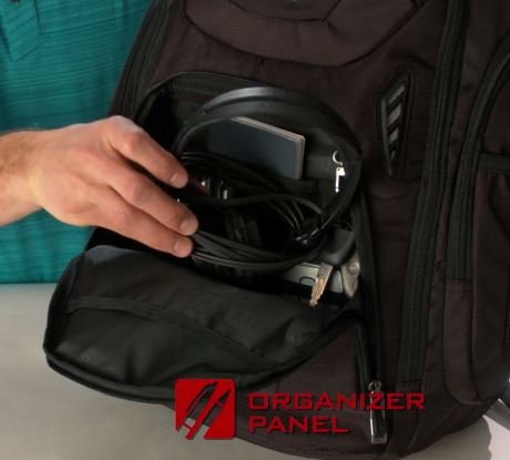 OGIO 411065 Mercury 17英寸商务旅行笔记本电脑双肩背包，黑色，适合办公通勤与短途旅行