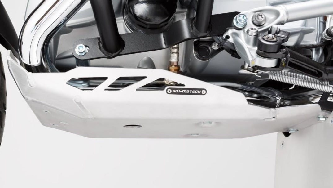 SW Motech Skid Plate for BMW R1200GS WC (2013) & ADV WC (2014) - Heavy-Duty Engine Protection for Off-Road Motorcycle Adventures