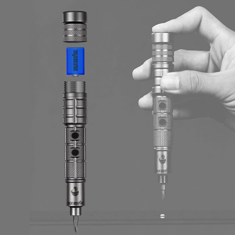 CS0601A 3-Speed Mini Electric Screwdriver Set with Adjustable Torque - Perfect for DIY Projects, Electronics Repair & Home Improvement Tasks