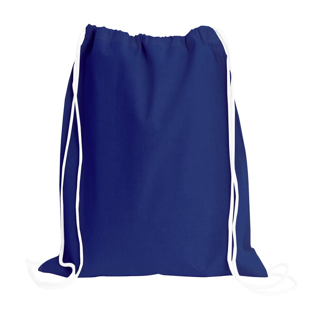 15-Pack Custom Cotton Drawstring Backpack Tote Bags - Bulk Promotional Gift Bags for Events, Trade Shows & School Activities | Reusable Shopping & Beach Bags