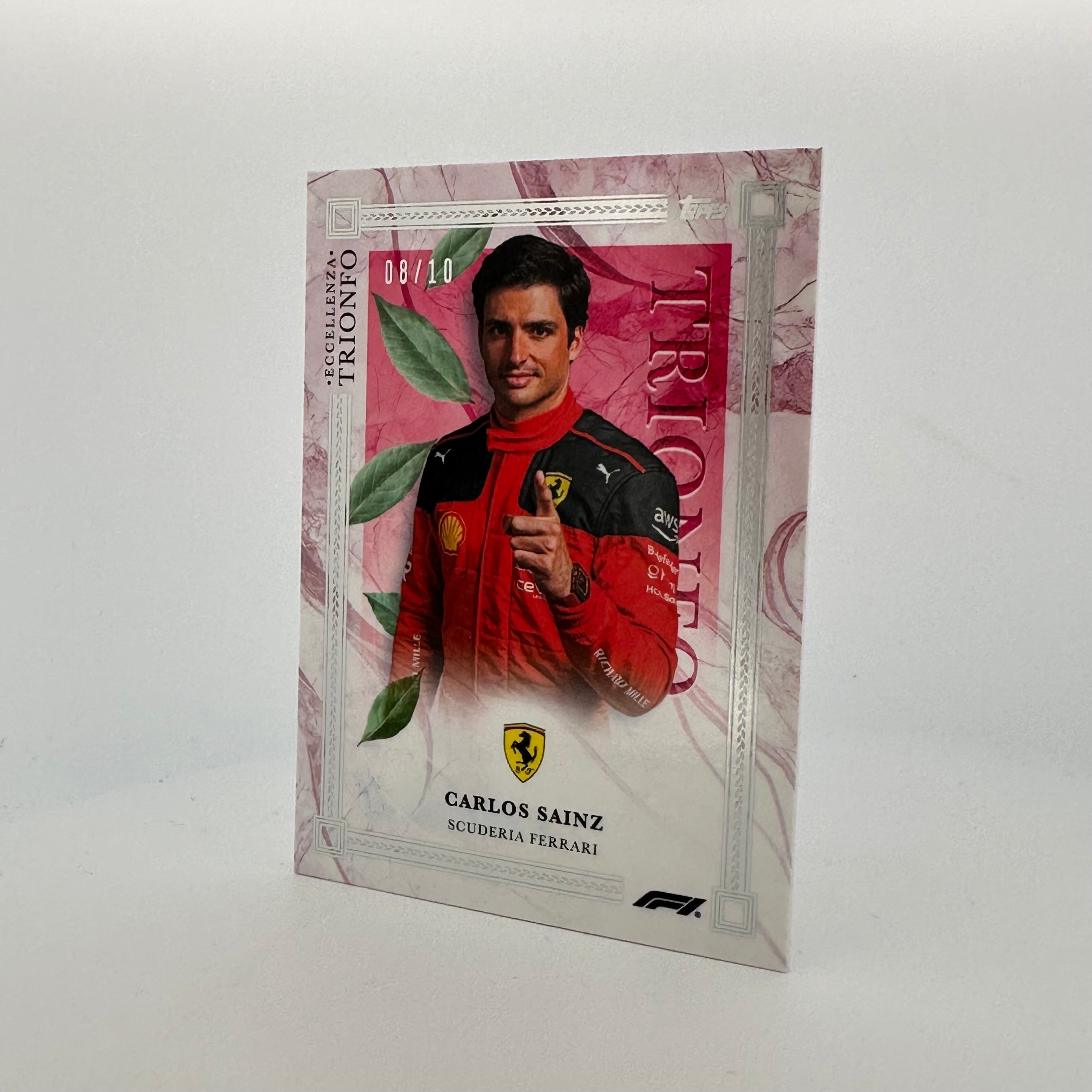 Carlos Sainz 2023 Eccellenza Trionfo 8/10 Red - Premium Collectible F1 Racing Memorabilia for Fans & Display
