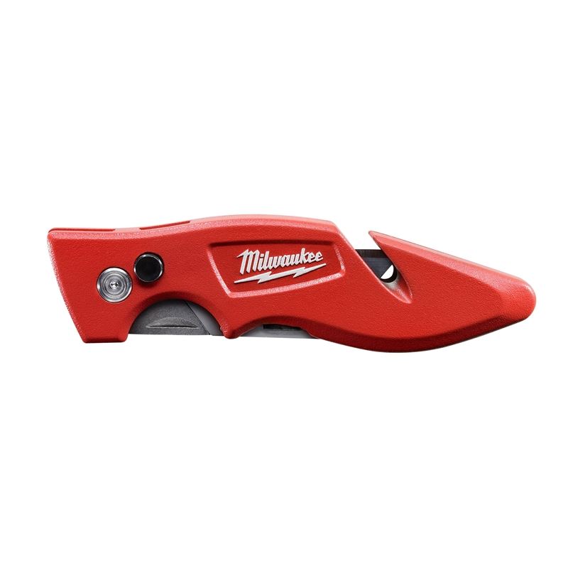 48 22 1901 FASTBACK Utility Knife - Heavy Duty Retractable Razor Knife with 5 Blades - Perfect for Construction, Crafting, and DIY Projects