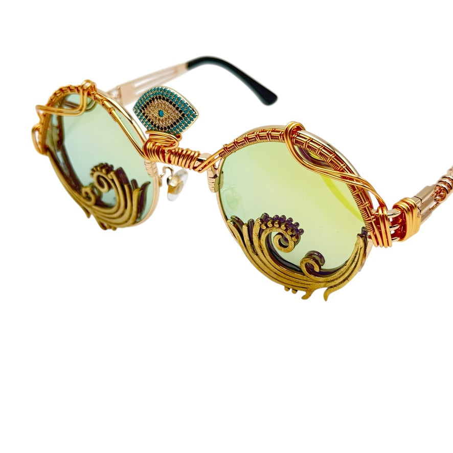 EYE OF THE SUN Limited Edition Sunglasses - Premium UV Protection Fashion Shades for Men & Women - Perfect for Beach, Driving & Outdoor Activities