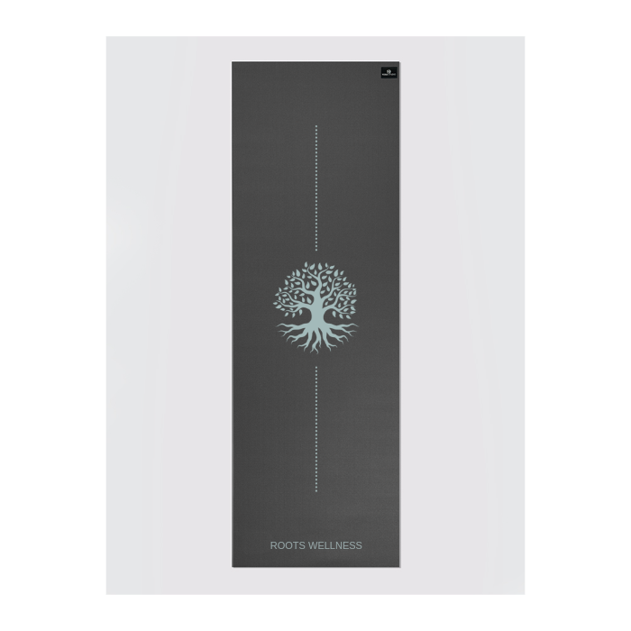 Custom Personalized Yoga Mat 6mm Thick - Graphite Grey Non-Slip Exercise Mat for Yoga, Pilates & Home Workouts - Perfect Gift for Fitness Lovers