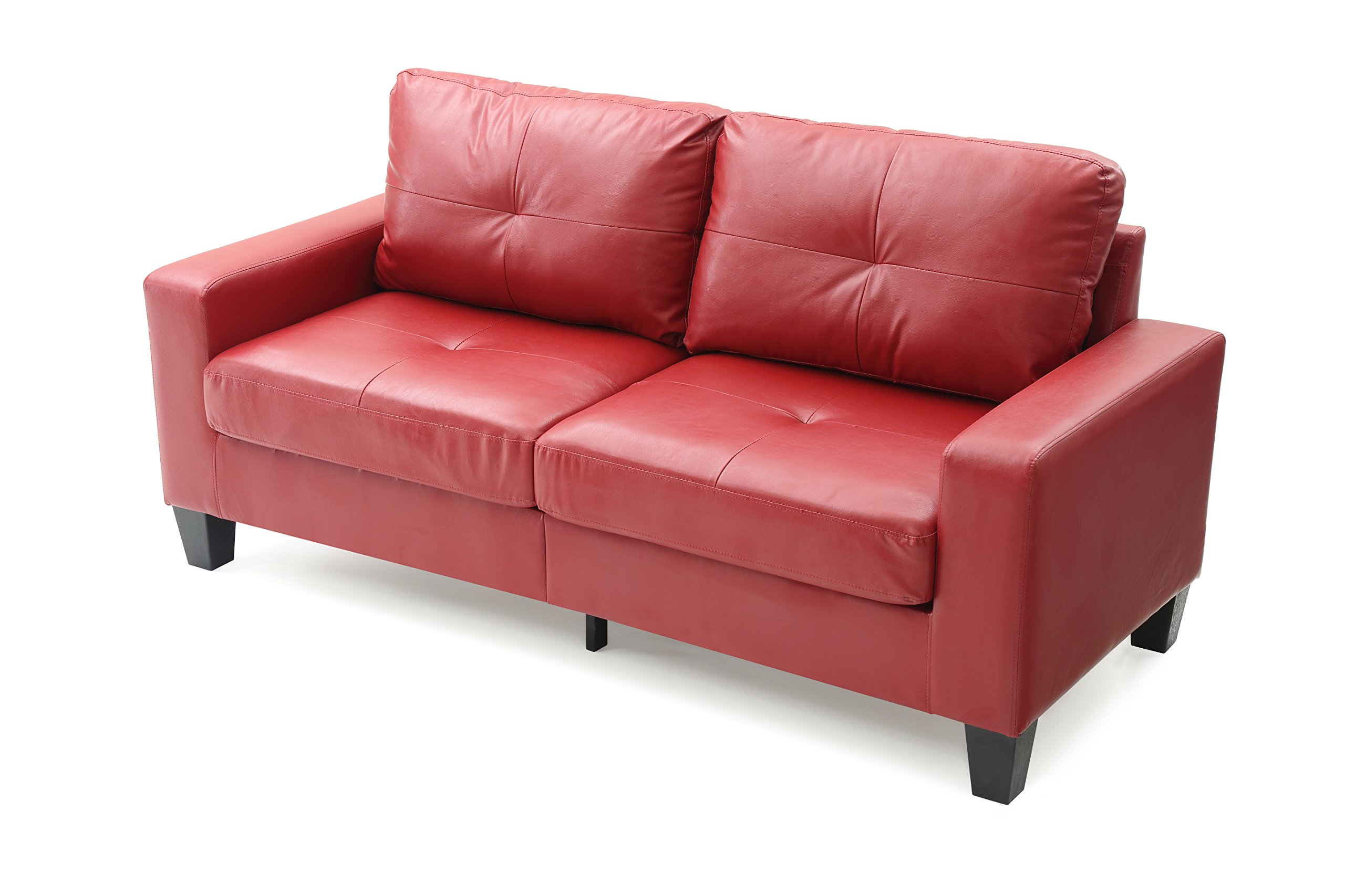Glory Furniture Newbury Modular Sofa Set in Red - Modern Sectional Couch for Living Room, Lounge & Home Theater