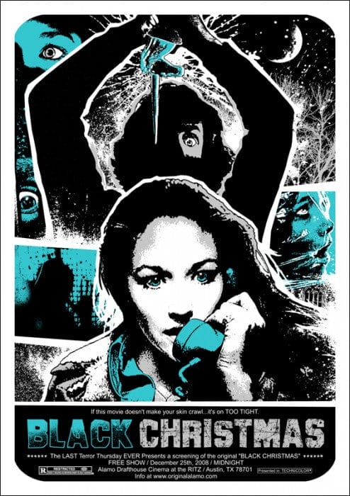 Black Christmas James Rheem Davis Movie Poster - Vintage Horror Film Wall Art Decor for Home, Office & Theater Rooms