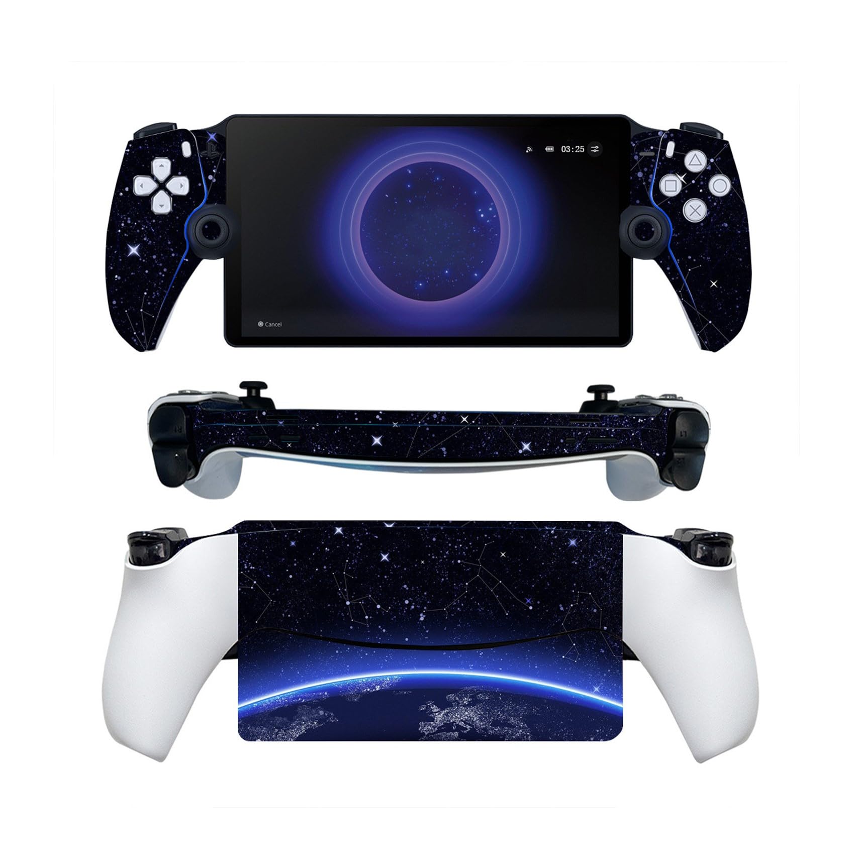PS5 Controller Skin for Playstation Portal - Vinyl Sticker Protective Wrap Decal Cover Accessories for PS5 Portal (Earth Design) - Perfect for Gaming Protection & Customization