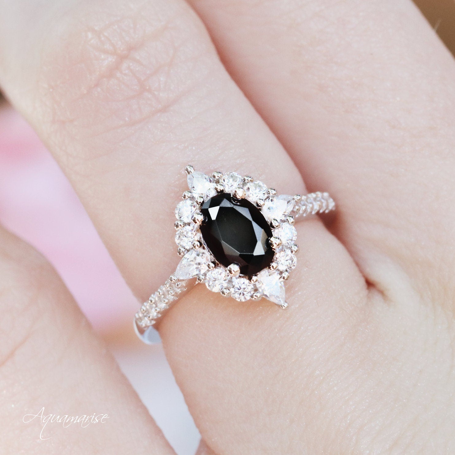 Black Onyx Sterling Silver Ring for Women - Elegant & Durable Jewelry for Everyday Wear, Gifts, and Special Occasions