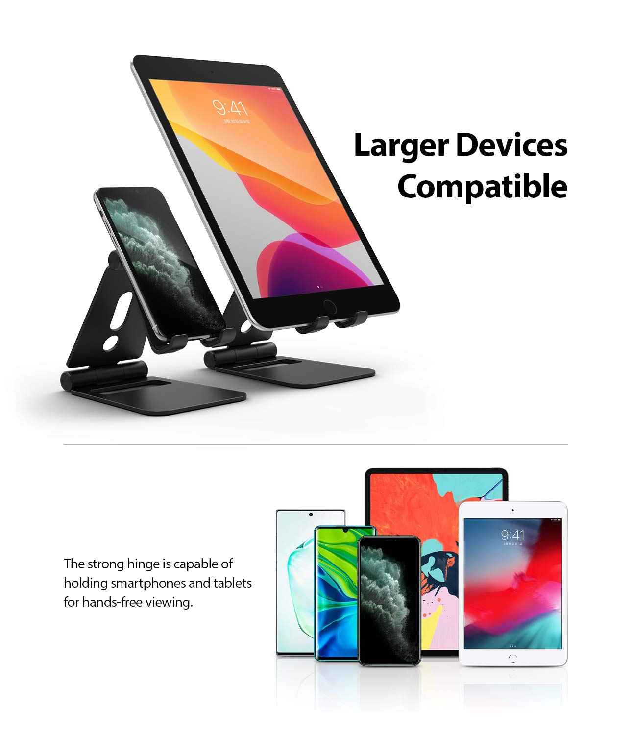 Ringke Super Folding Stand for Nintendo Switch - Portable Multi-Angle Adjustable Playstand & Holder Dock - Perfect for Gaming, Travel, and Tabletop Play