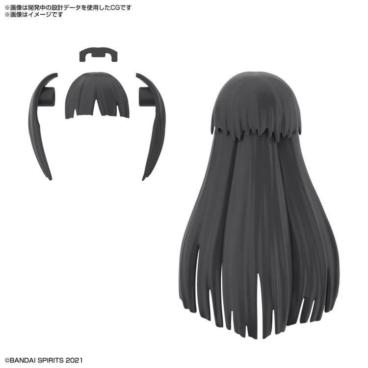 Bandai 30 Minutes Sisters 30MS Option Hair Style Parts Vol. 3 - Anime Model Kit Accessory Set (4-Piece Box) for Customizing Action Figures & Dolls