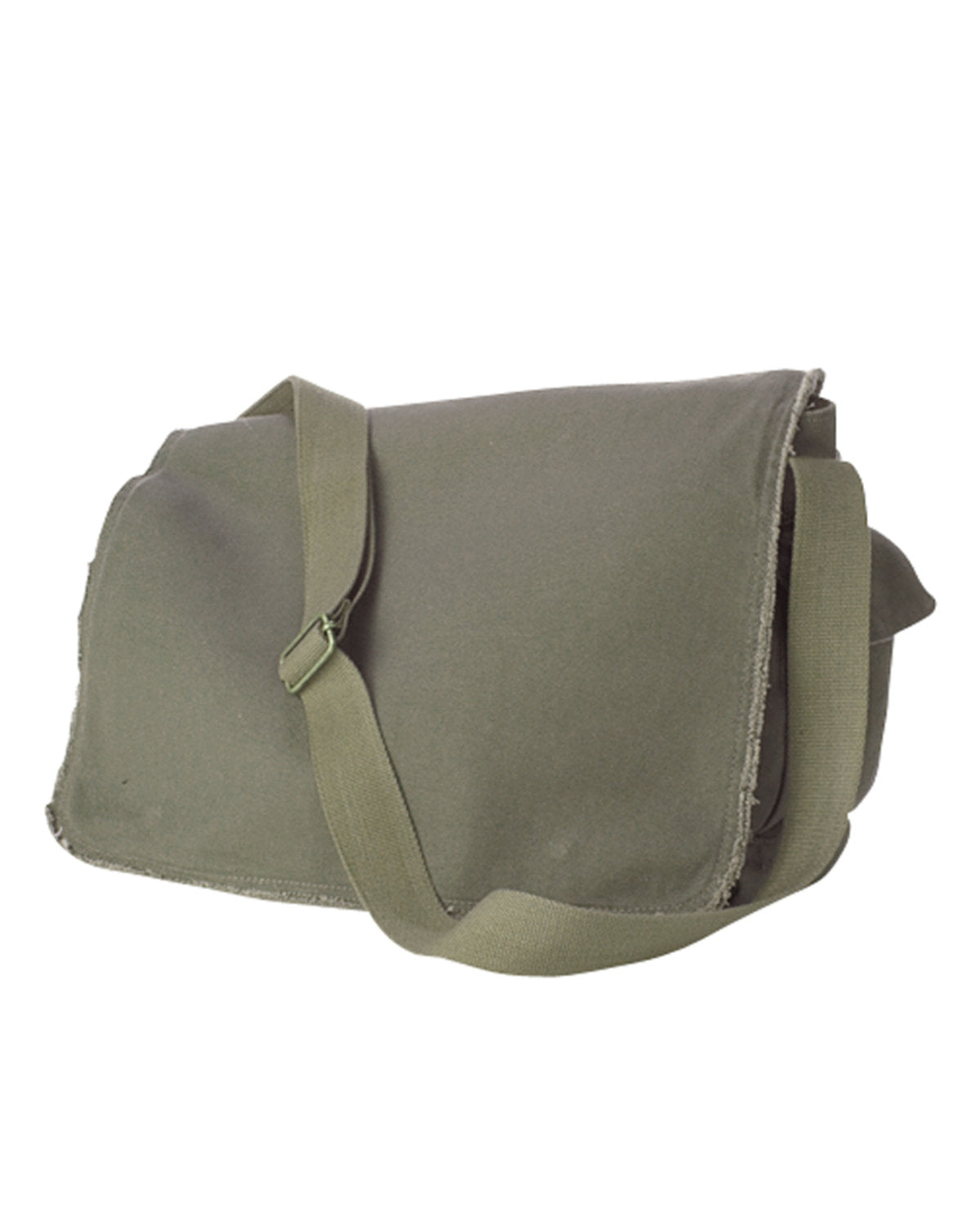 Authentic Pigment 1908 Pigment Dyed Raw Edge Messenger Bag - Vintage Style Crossbody Bag for Men & Women - Perfect for Work, Travel & Everyday Use