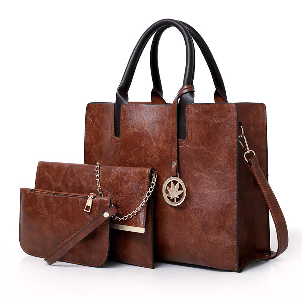 Stylish Women's Handbags Set of 3 - Large Capacity Tote, Chain Shoulder Bag & Clutch Purse for Work, Travel & Evening Events | Fashionable Crossbody & Evening Bags Collection