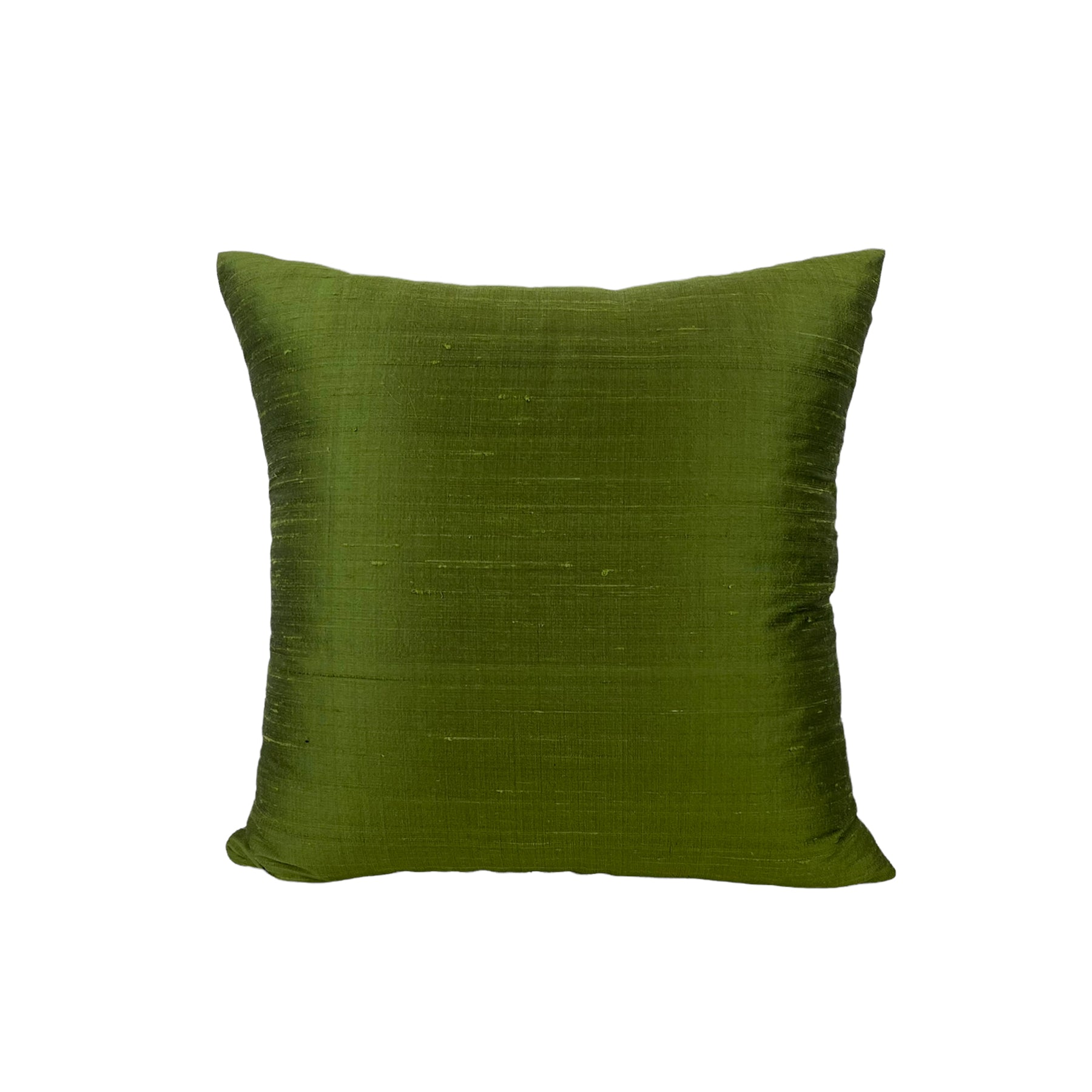 Dupioni Silk Brentwood Throw Pillow 17x17 - Luxury Decorative Cushion for Sofa, Bed & Home Decor