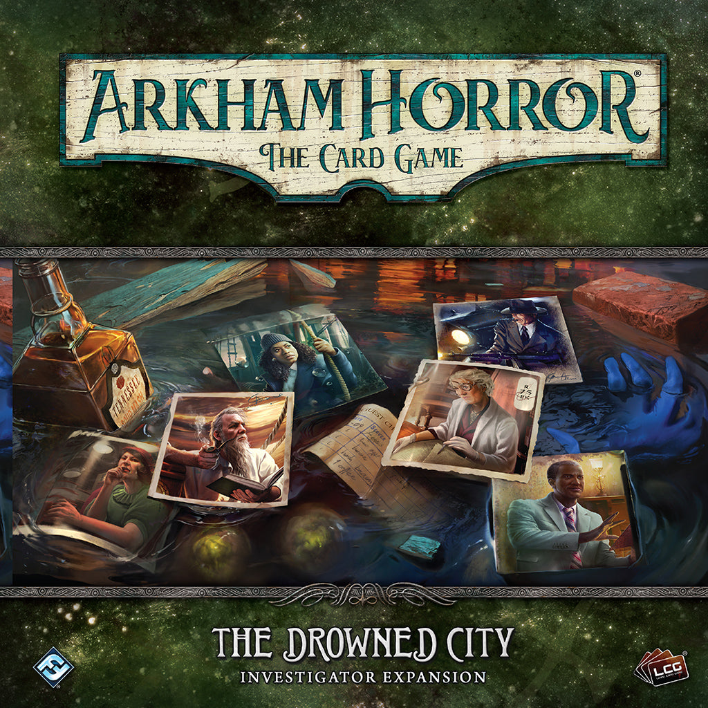 Arkham Horror LCG The Drowned City: Investigator Expansion - Horror Card Game for Adults - Perfect for Game Nights & Lovecraftian Adventures