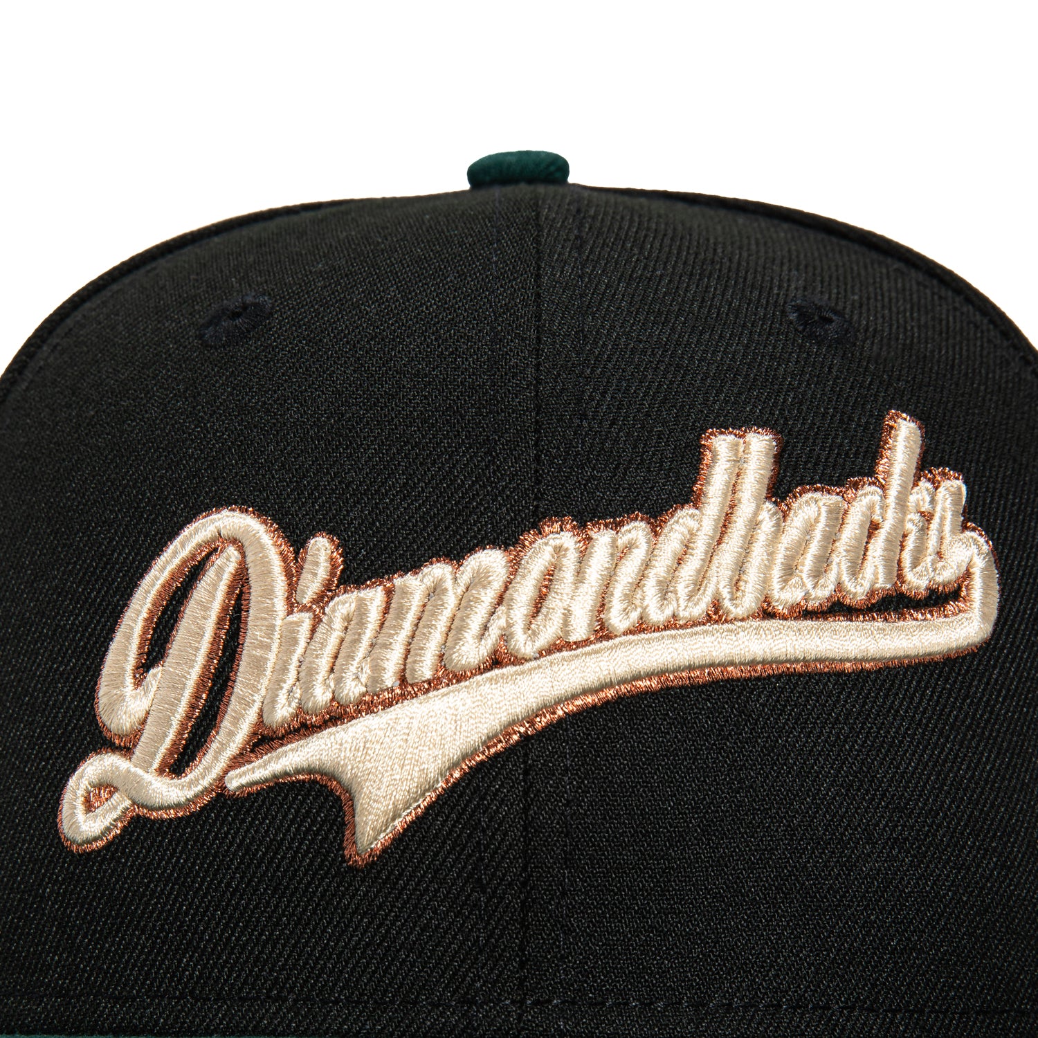 New Era 59Fifty Arizona Diamondbacks MLB Baseball Cap with Inaugural Patch - Black, Green & Metallic Copper - Adjustable Snapback Hat for Sports Fans & Streetwear Fashion