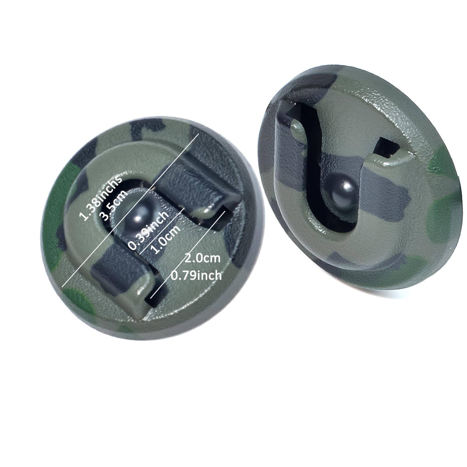 Universal CB/Ham Radio Microphone Holder with Adhesive Mount - Green Mic Hanger Clip for Marine, Truck & Home Use - Compatible with Round Knob Radios - Secure Mic Storage Solution for Vehicles, Boats & Offices