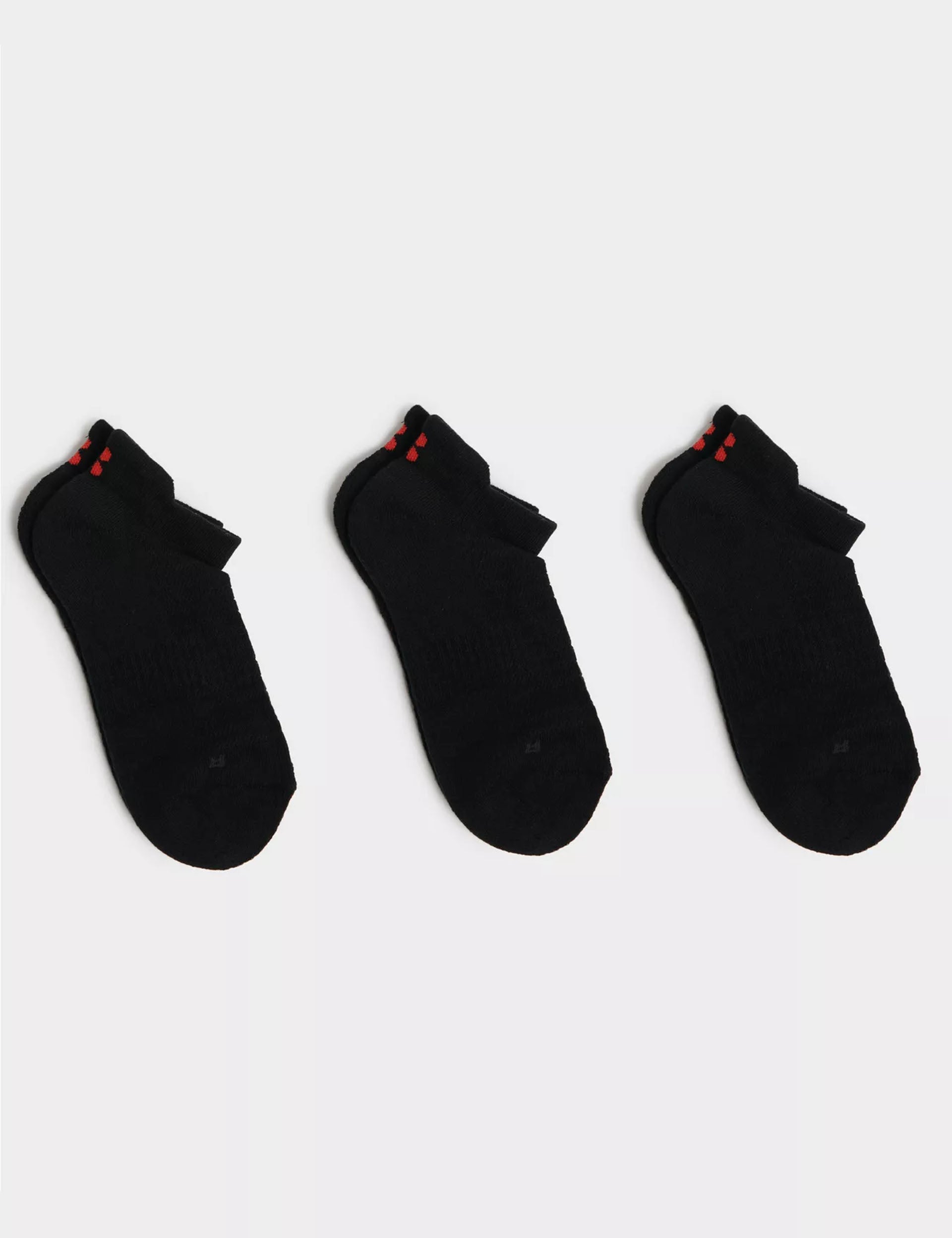 Breathable Non-Slip Workout Trainer Socks 3 Pack - Black | Perfect for Gym, Yoga & Running