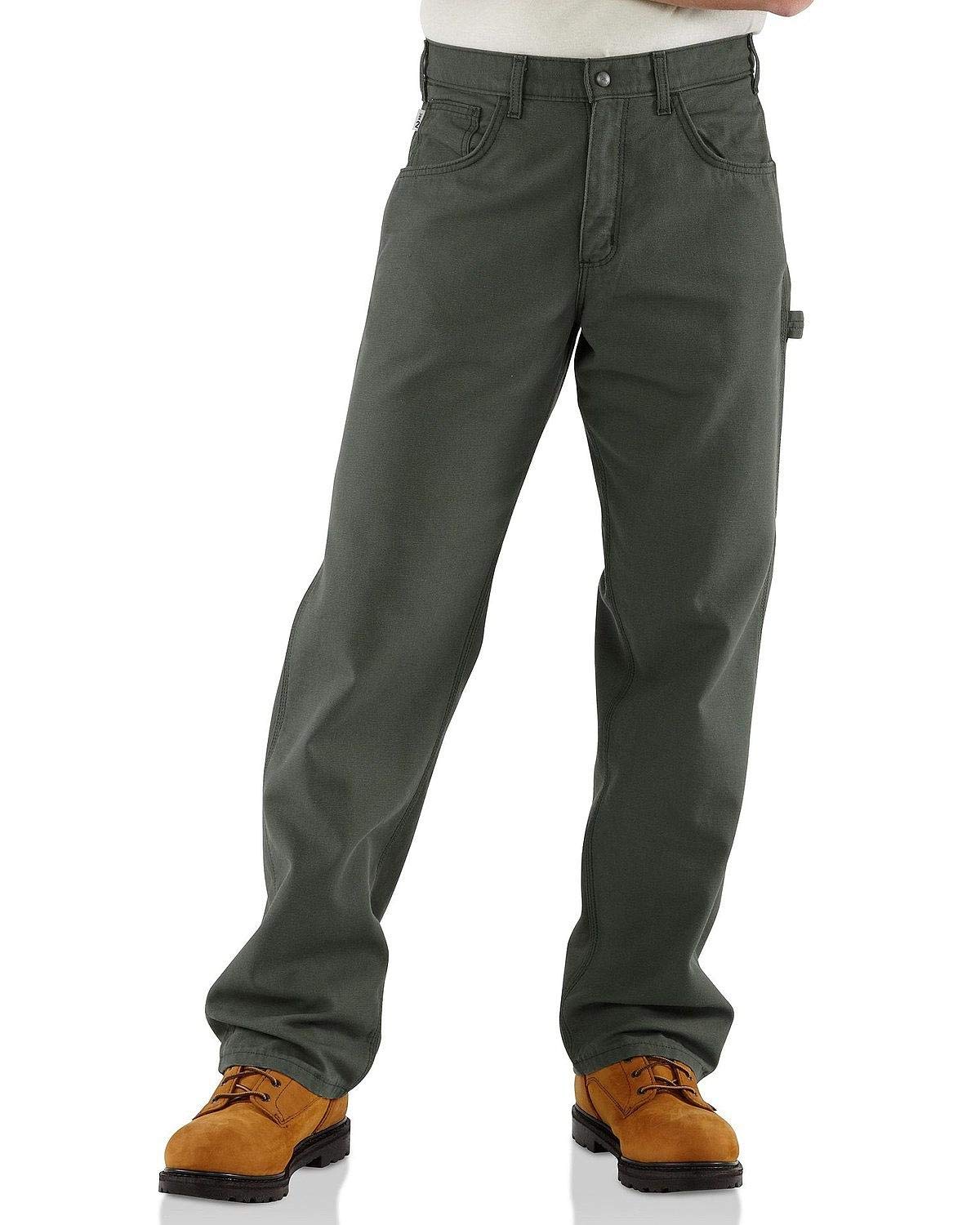 Carhartt Men's Flame-Resistant Midweight Canvas Work Pants - Loose Fit for Comfort & Safety - Ideal for Construction, Welding & Industrial Work