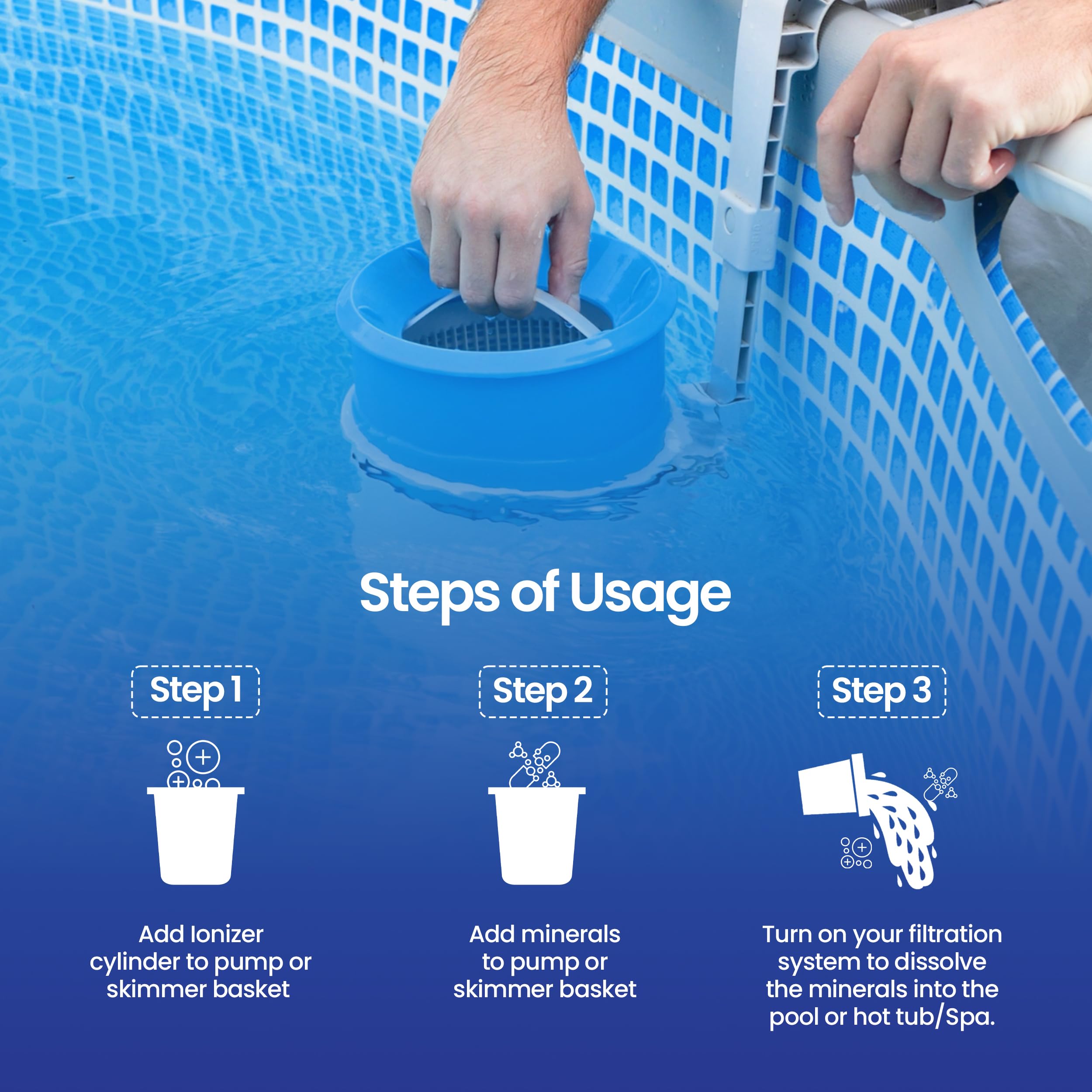 XL Green Mineral Purifier & Catalyst™ for Pools and Hot Tubs (3.5K-10K Gallon Capacity) - Includes Mineral Pack & Ionizer | Improves Water Clarity & Reduces Chemical Use for Sparkling Clean Swimming Pools & Spas