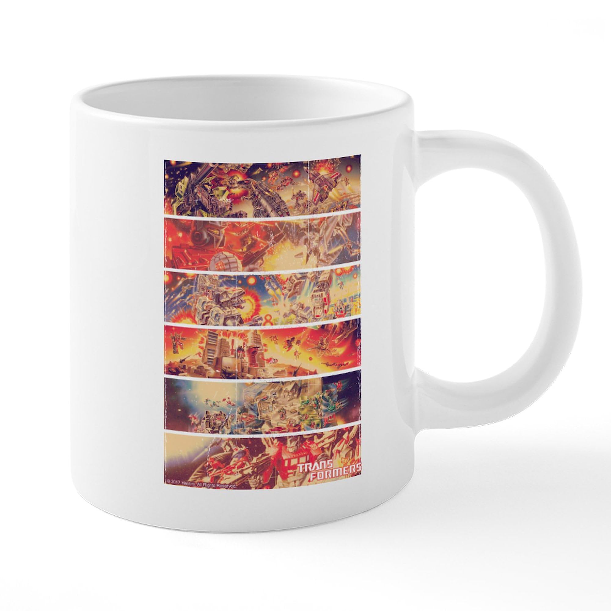 Transformers Comic 20 oz Ceramic Coffee Mega Mug - Large Insulated Coffee Cup for Home, Office & Gifts - Perfect for Hot & Cold Beverages, Superhero Fans, Collectors & Daily Use