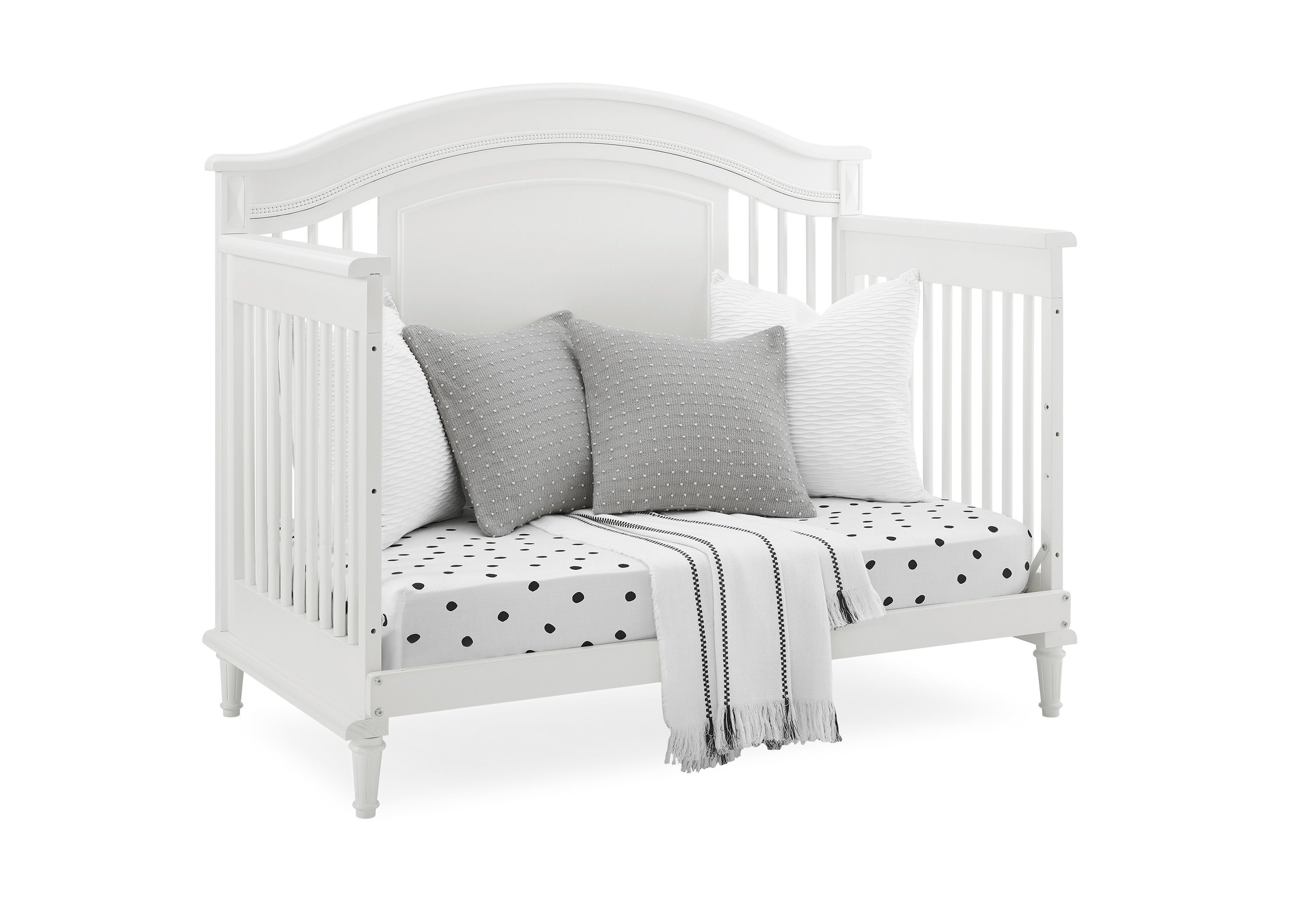 Juliette 6-in-1 Convertible Crib - Baby Crib to Toddler Bed, Daybed & Full Size Bed - Safe Nursery Furniture for Boys & Girls - Perfect for Newborns, Infants & Growing Kids
