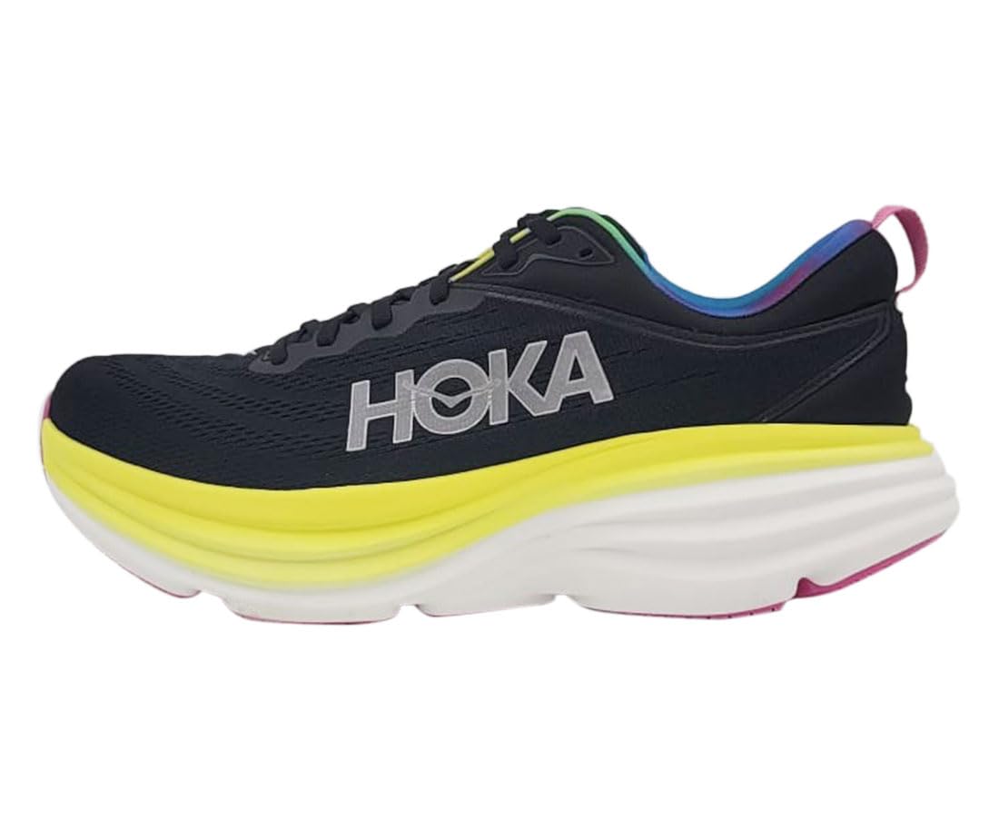 HOKA ONE ONE Bondi 8 Men's Running Shoes - Cushioned Road Running Sneakers for Maximum Comfort & Support | Ideal for Long Distance Running, Jogging, and Daily Workouts