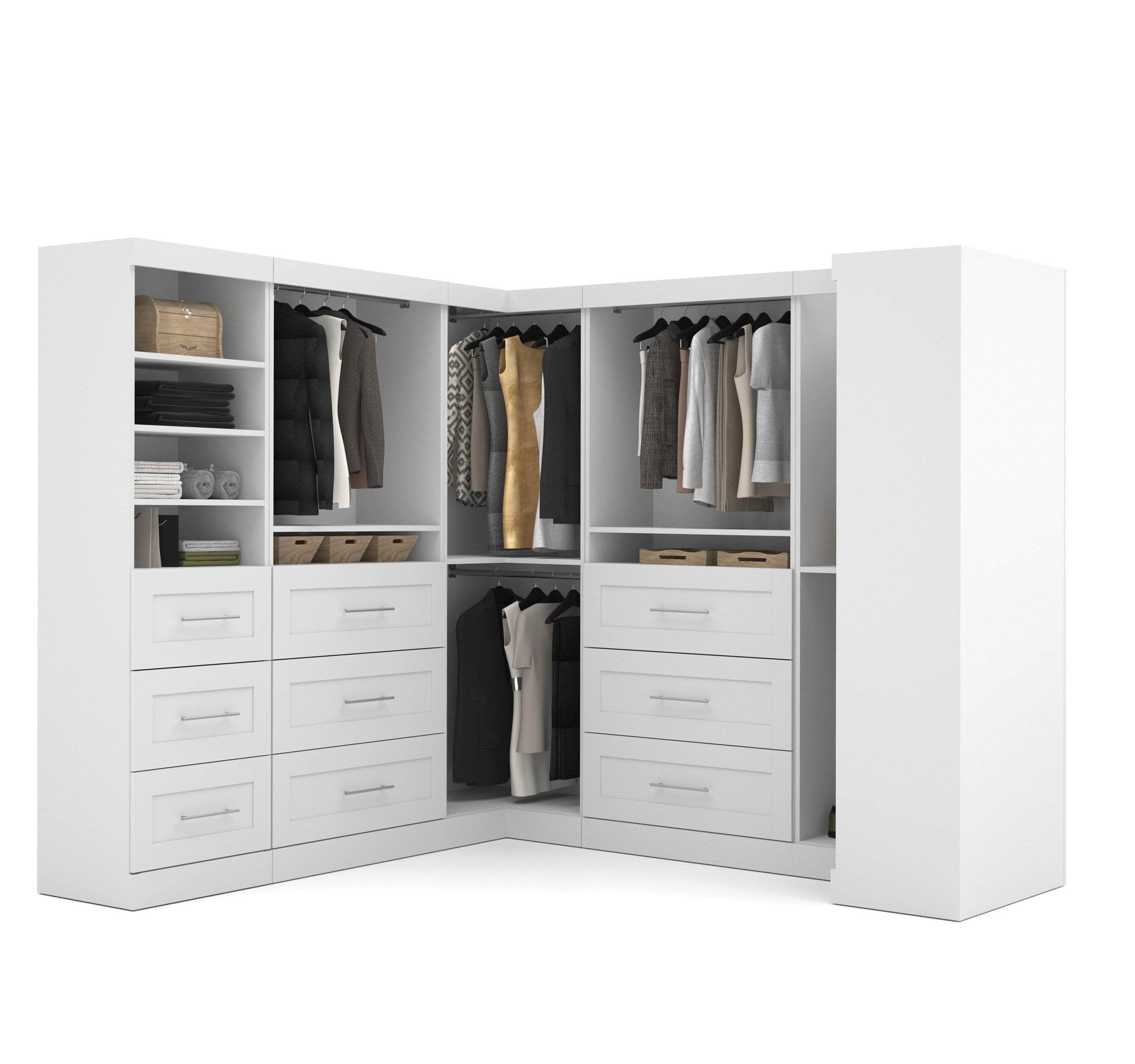 Pur Walk-In Closet Organizer Set - 2 Colors | Space-Saving Storage Solution for Bedroom & Wardrobe Organization