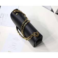 J'Adior Black Calfskin Flap Bag - Luxury Designer Crossbody Purse for Women, Perfect for Evening Parties & Date Nights