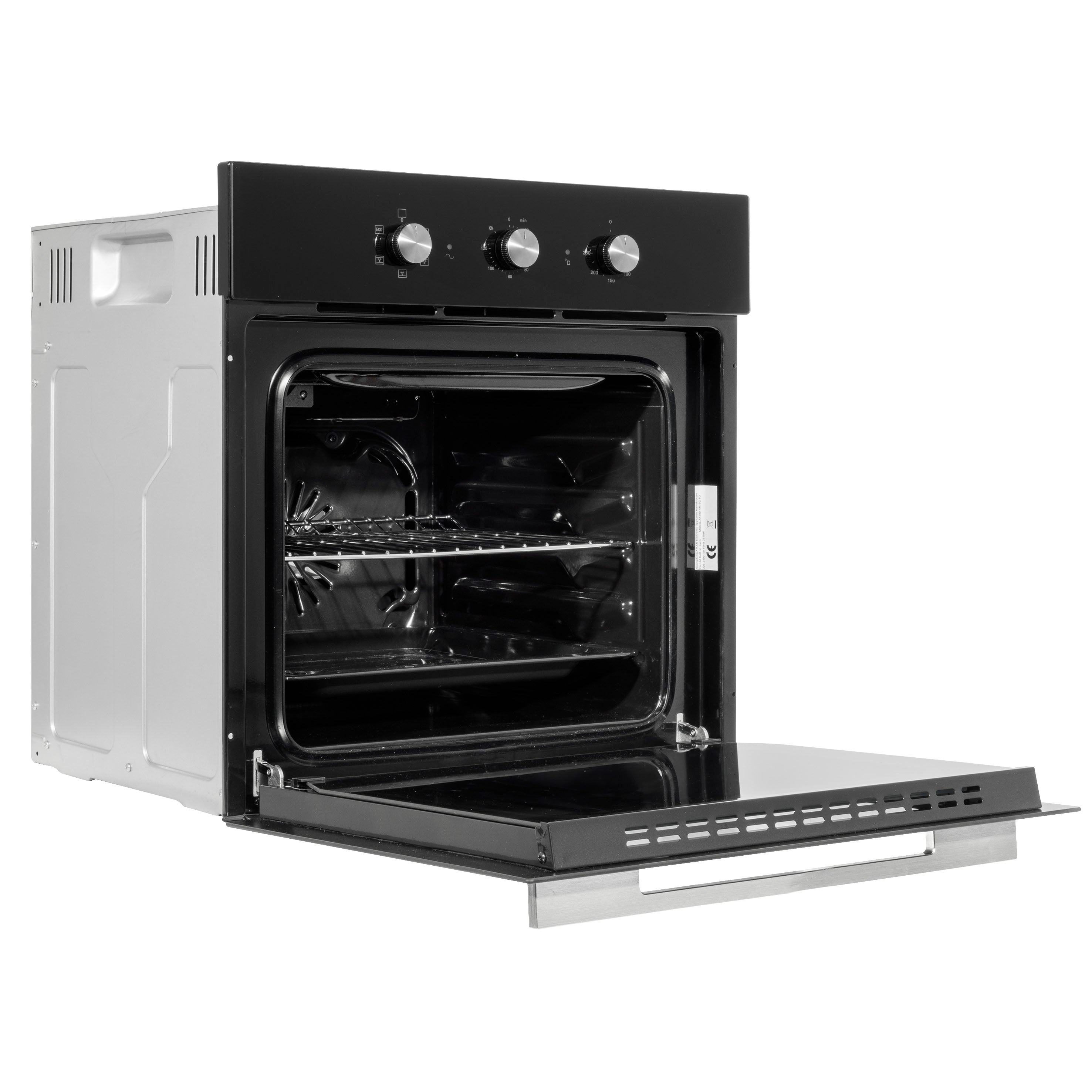 Baridi 60cm Built-In 5 Function Fan Assisted Electric Oven with Timer - 55L Capacity, Black (DH110) - Perfect for Baking, Roasting & Grilling in Modern Kitchens