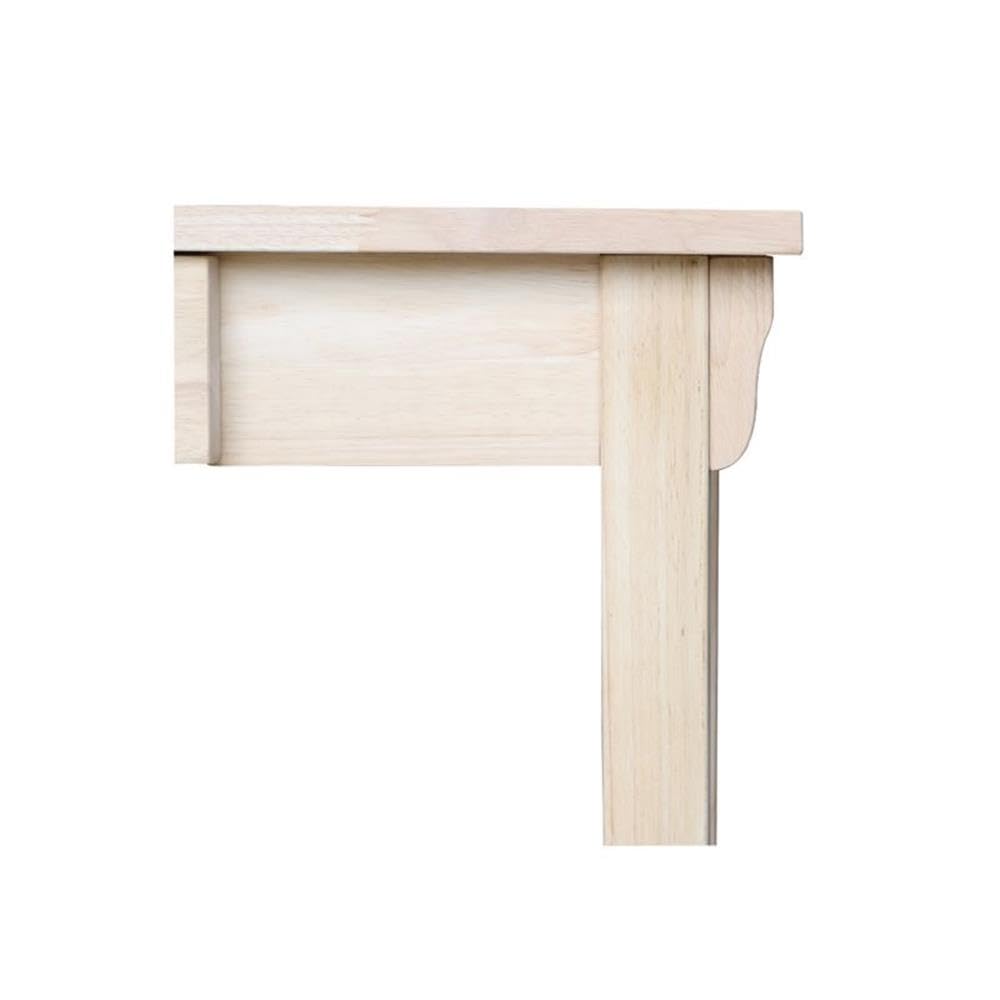 Pemberly Row Mid Century Modern Writing Desk with Drawer - Vintage Home Office Furniture for Small Spaces & Study Rooms