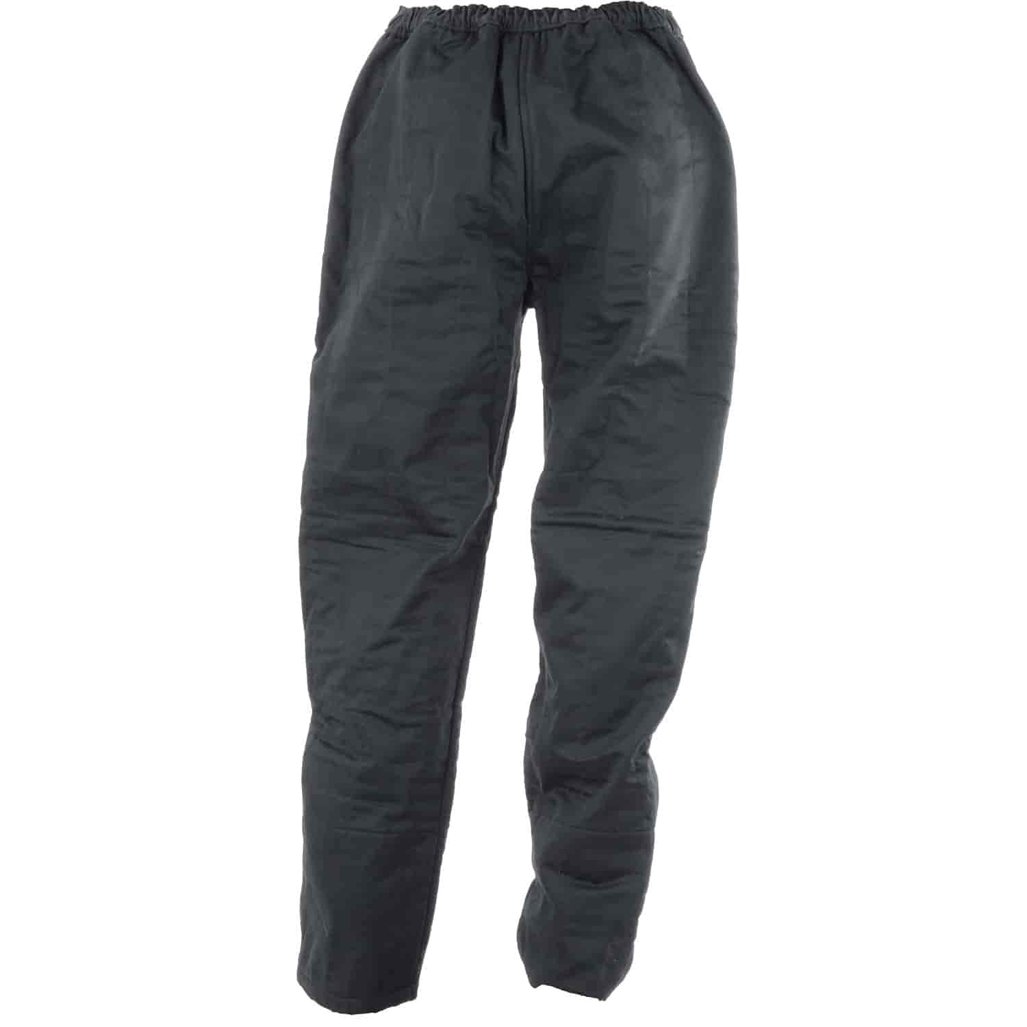 JEGS 6011 Black Triple Layer Work Pants for Men - Medium Size | Durable & Comfortable Workwear for Mechanics, Construction & Outdoor Jobs