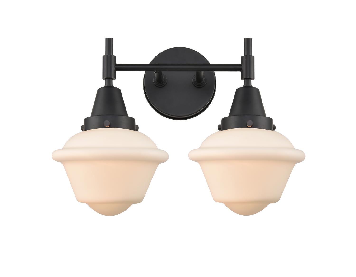 Innovations 447-2W-BK-G531-LED Modern Black LED Bathroom Vanity Light Fixture with Energy-Efficient Lighting - Perfect for Bathroom, Powder Room, and Master Suite Makeovers