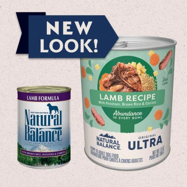 Natural Balance Original Ultra Lamb Recipe Paté Canned Dog Food - Grain-Free, High Protein Wet Food for Adult Dogs - Perfect for Picky Eaters & Sensitive Stomachs