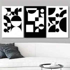 3-Piece Abstract Contemporary Black & White Metal Wall Art - Ready to Hang Modern Home Decor for Living Room, Bedroom & Office