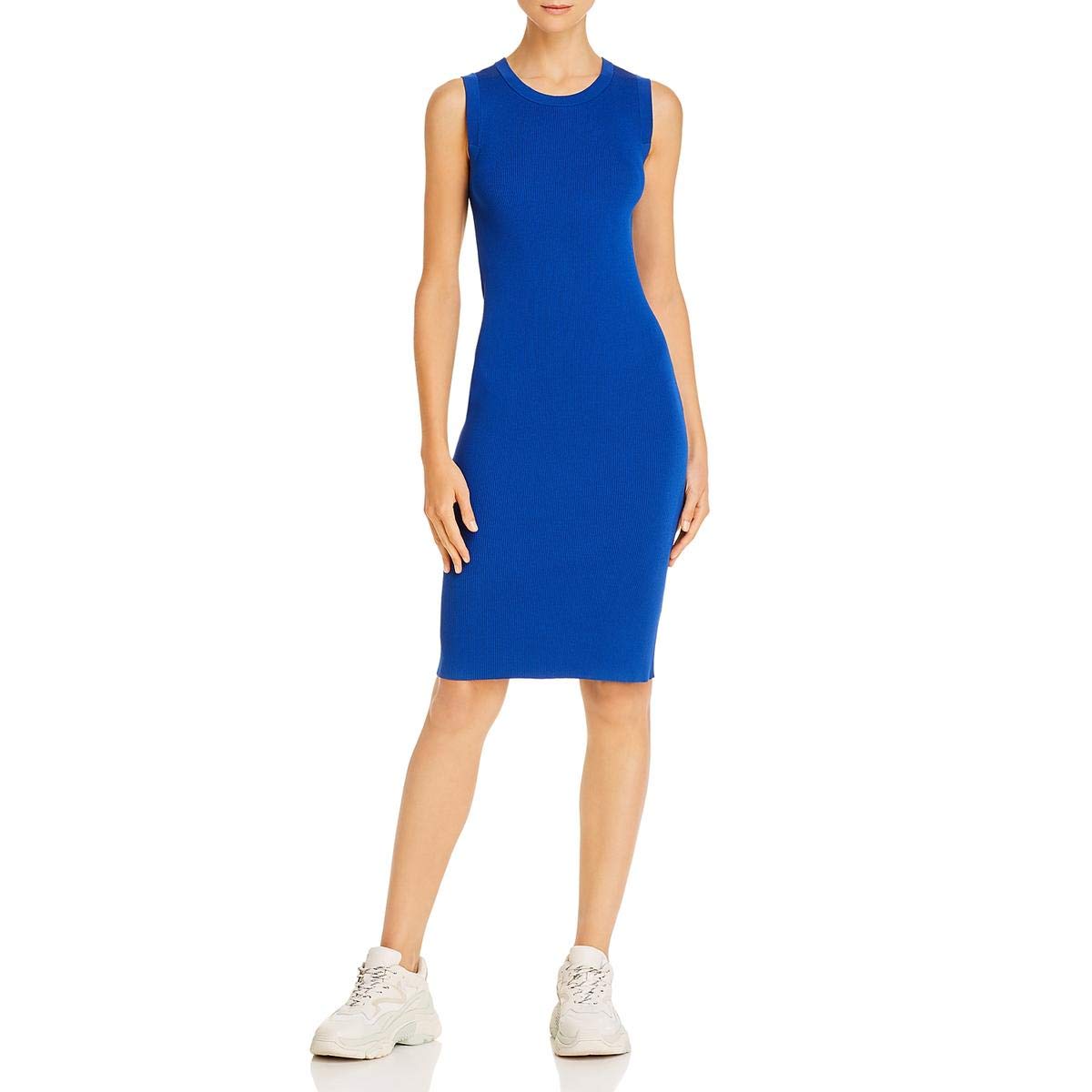 Helmut Lang Women's Crew Neck Dress - Slim Fit Casual Mini Dress for Women | Perfect for Office, Date Night & Everyday Wear