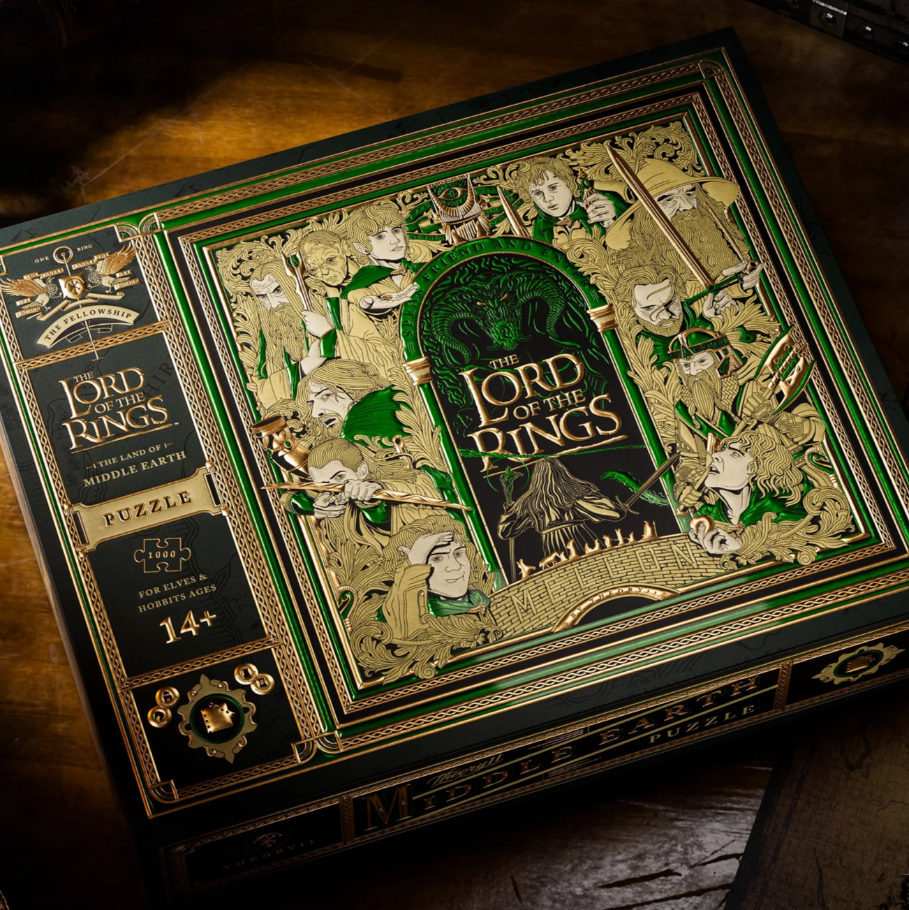 Lord of The Rings 1000 Piece Jigsaw Puzzle for Adults - Middle Earth Fantasy Art - Perfect for Game Nights & Home Decor
