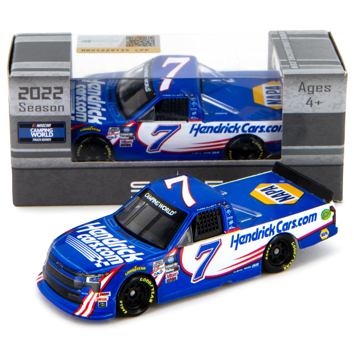 Lionel Racing Chase Elliott 2022 HendrickCars #7 Diecast Truck 1:64 Scale - Collectible NASCAR Model Car for Racing Fans & Display