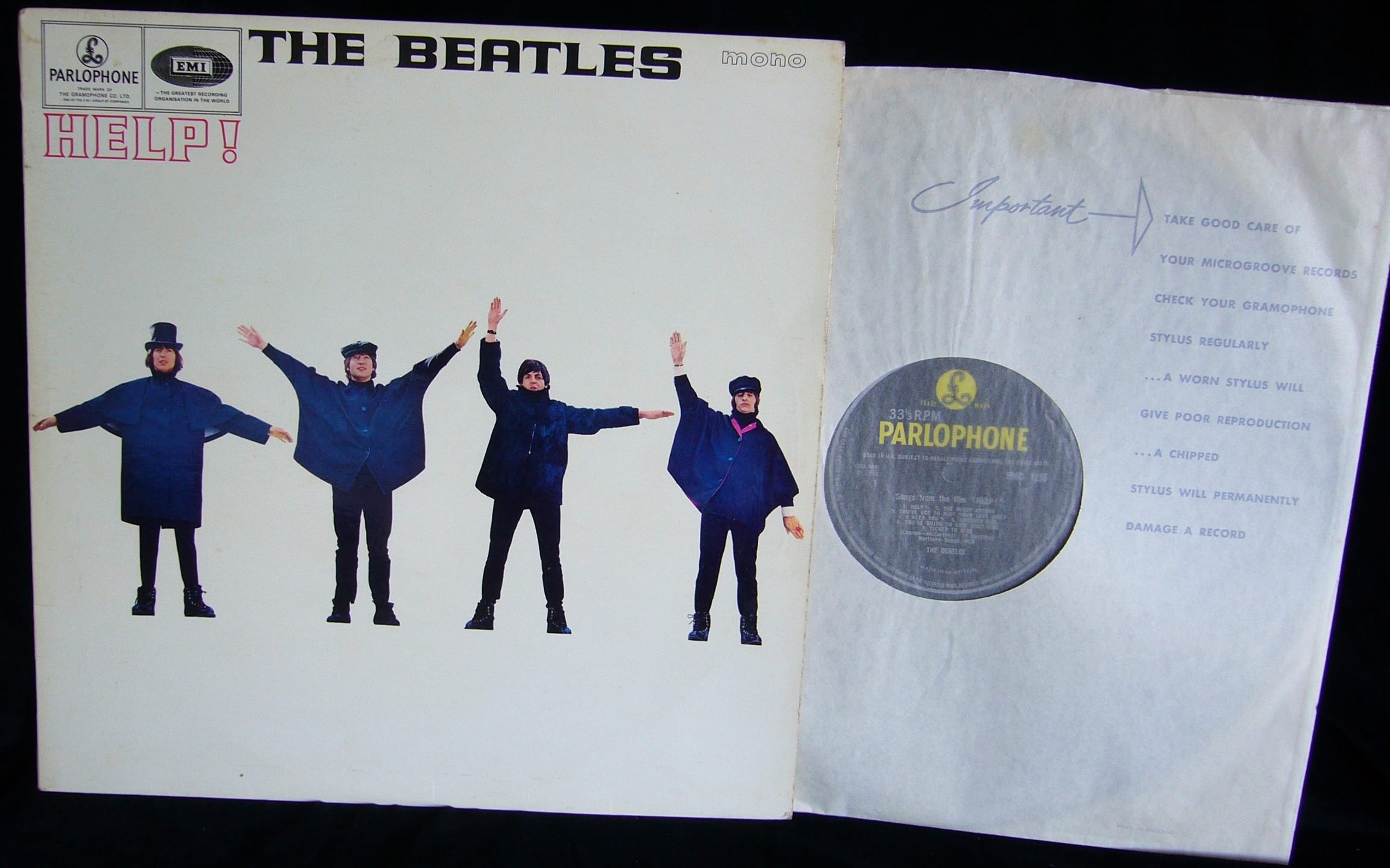 Help! (UK 1st Pressing Mono Vinyl LP) - The Beatles Classic Album for Collectors & Music Lovers - Perfect for Vinyl Collections, Retro Music Nights & Beatles Fan Displays