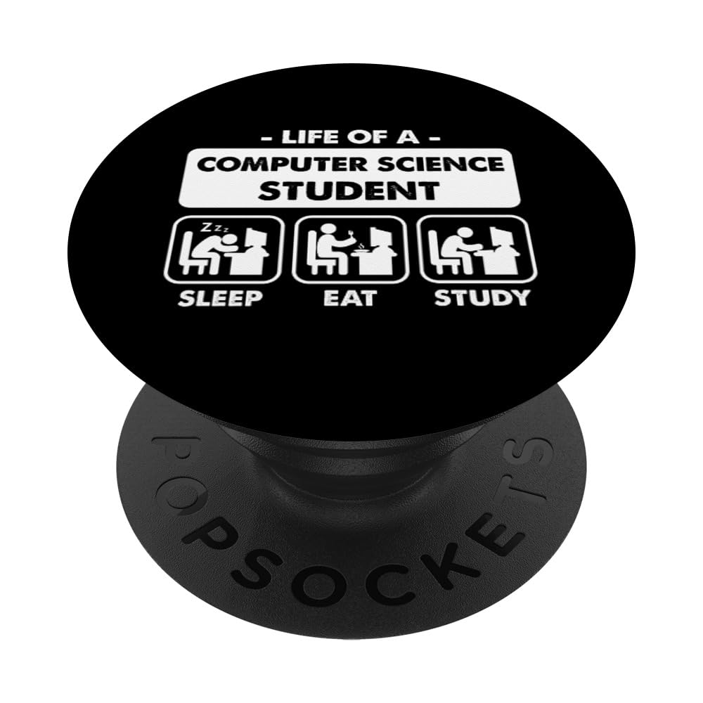 Computer Science Student PopSocket - Standard PopGrip for Laptops, Phones & Tablets - Perfect for Study, Coding & Tech Enthusiasts