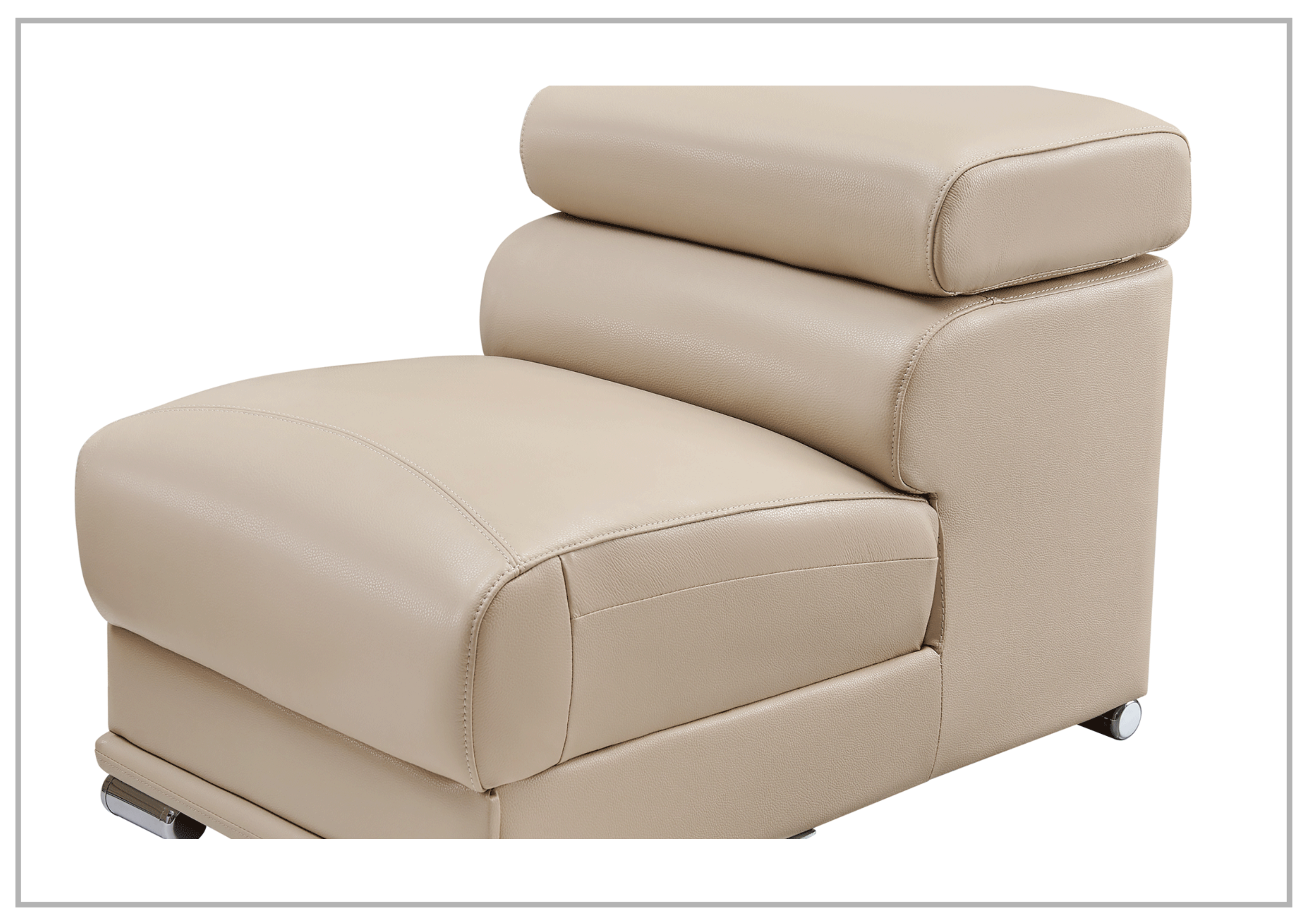 Gio Italia Baxton L-Shaped Leather Sectional Sofa - Modern Corner Couch for Living Room, Home Theater & Office Lounge