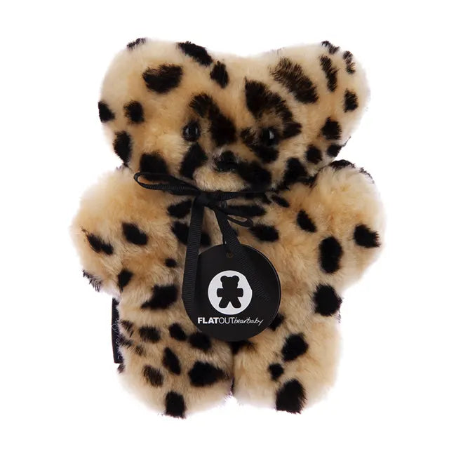 Flatout Baby Bear Leopard Print Blanket - Soft & Cozy Plush Throw for Kids, Nursery, and Playtime - Perfect for Cuddling, Napping, and Nursery Decor