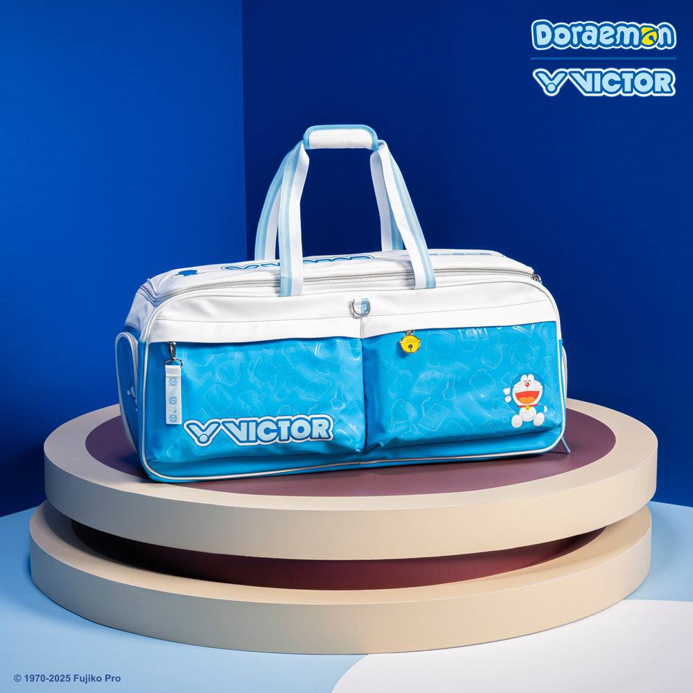 Victor X Doraemon BR5635DRM Rectangular Shoulder Bag - Stylish White & Hawaiian Blue Crossbody Purse for Women | Perfect for Work, Travel & Daily Use