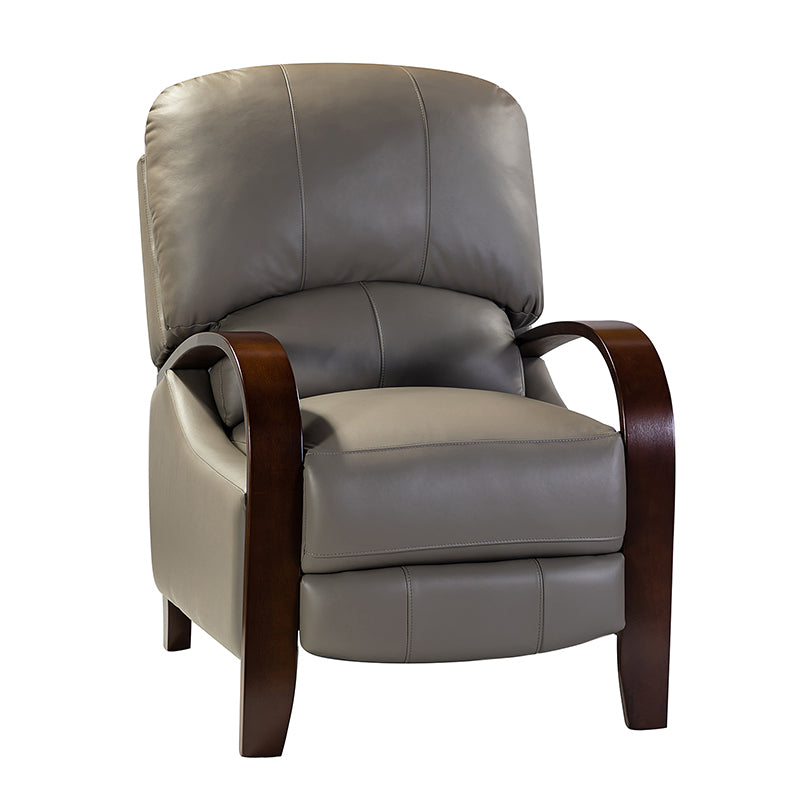 Melissa Genuine Leather Manual Recliner Chair - Handcrafted Full Grain Leather Living Room Recliner with Smooth Manual Mechanism, Perfect for Home Theater, Gaming, and Relaxation