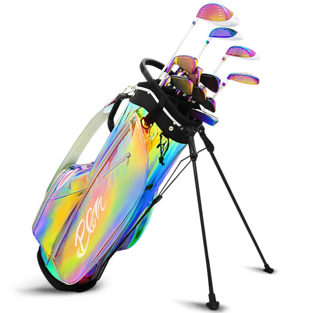 SJ Women's Lightweight Stand Golf Bag with 14 Dividers - Colorful & Durable Design for Beginners, Juniors, Seniors - Perfect Golf Gift for Women & Graduation Presents - Ideal for Course Play, Driving Range & Golf Tournaments