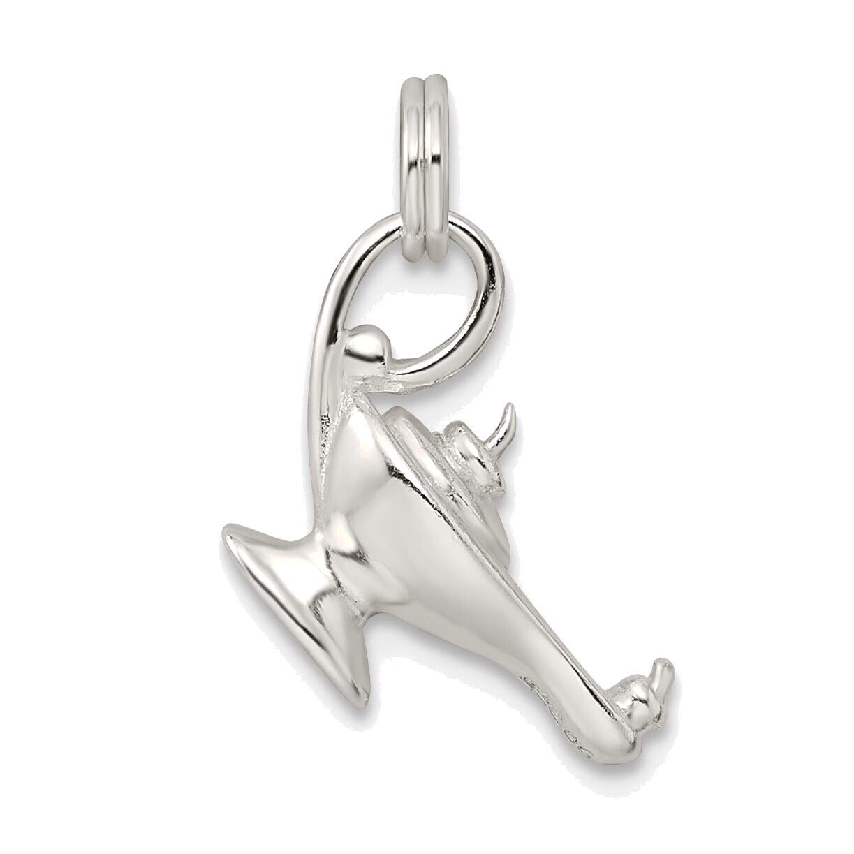 Sterling Silver Aladdin's Lamp Charm - Perfect for Jewelry Making & Gifts