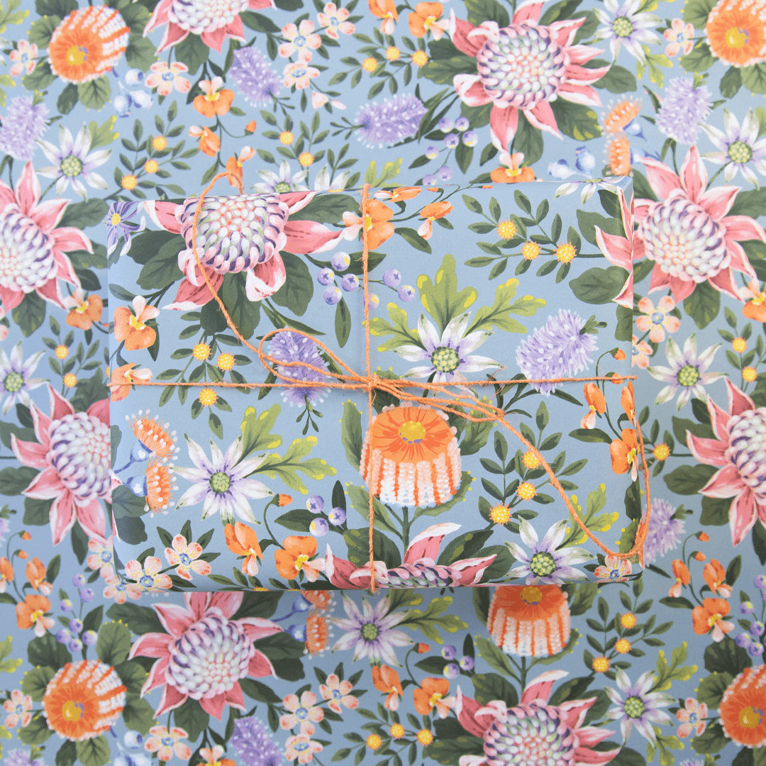 Earth Greetings Folded Wrapping Paper - Eco-Friendly Gift Wrap for Birthdays, Holidays & Special Occasions | Sustainable Abundance Design