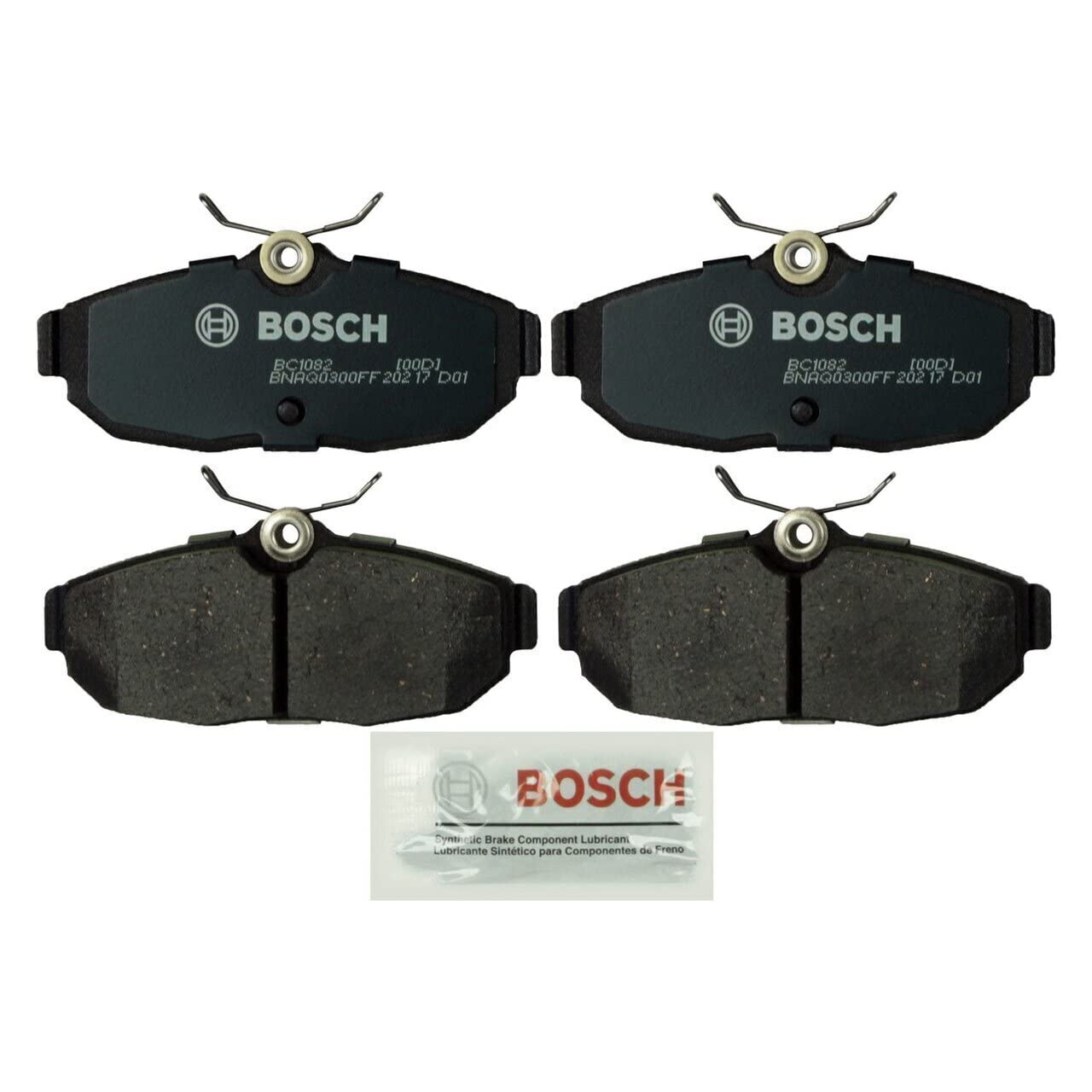 Bosch BC1082 Premium Disc Brake Pads - High Performance Brake Pads for Cars, Trucks & SUVs - Perfect for City Driving, Highway Commuting & Mountain Roads
